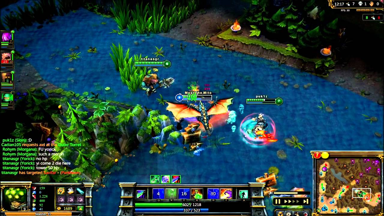 LoL (Full Game)  - Jungle Master Yi with Pentakill (HD)