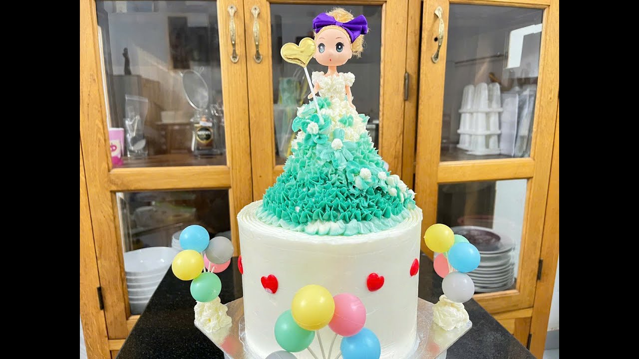 trang trí bánh kem búp bê - decorate doll cakes