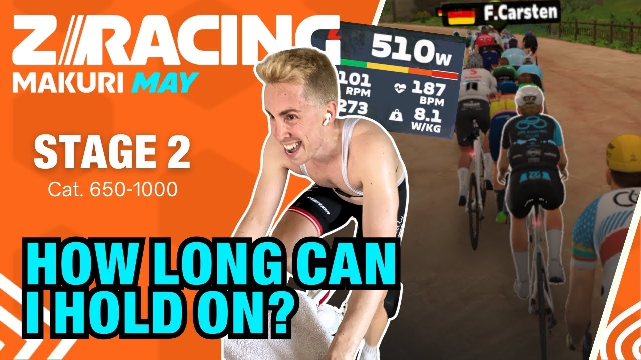 Can I Survive Turf N Surf in Advanced? - Zwift Racing Makuri May | Stage 2 (Cat. 650-1000)