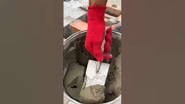 This is an easy way to install red bricks to build a building frame #building #contruction #popular