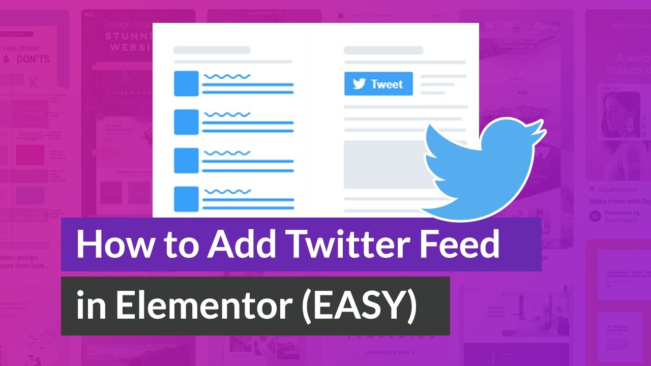 NO PLUGIN | How to Add or Embed Twitter Feed in Elementor ( Works in ...