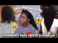 CÓMO CRECER EL CABELLO AFRO ALISADO! TRATAMIENTO DE ACEITE CALIENTE DE RICINO NEGRO | Mary Pulido