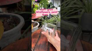 🪻upcycled old glass jar with a easy and pretty diy! #glasspainting #upcycle #diy #propagate