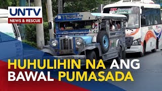 Unconsolidated PUVs, ituturing nang colorum pagkatapos ng grace period – LTFRB