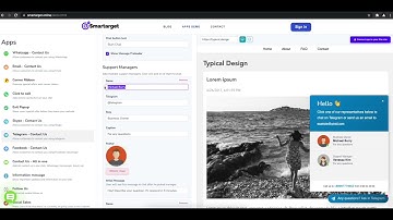 How to add Telegram Chat to magento website