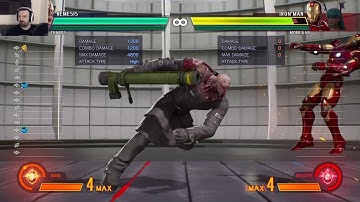 MvC Infinite: In-the-Lab w/Nemesis (training mode)