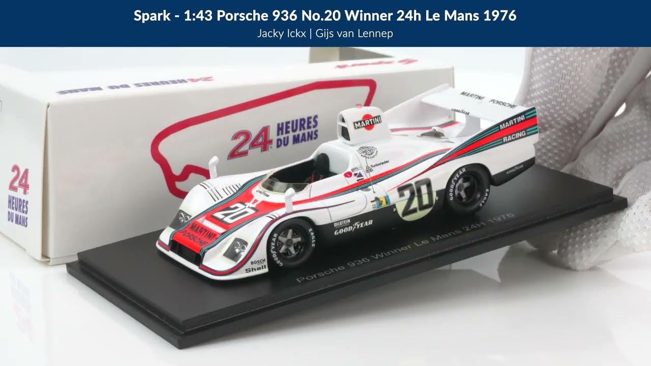 Spark 1:43 Porsche 936 No.20 Le Mans 1976 | Resin Model