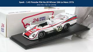 Spark 1:43 Porsche 936 No.20 Le Mans 1976 | Resin Model