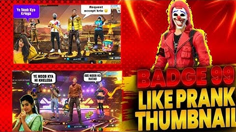 How  to make THUMBNAILS like Badge 99 like prank thumbnail in 5 minutes