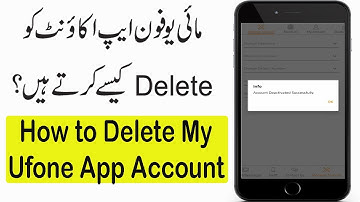 How to Delete My Ufone App Account | My Ufone App Account Delete kaise karen | My Ufone App