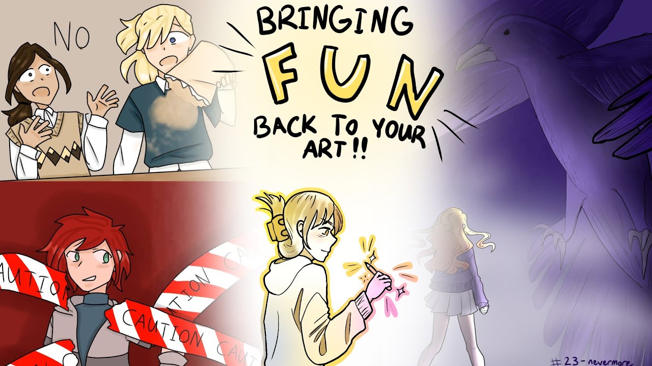 Bringing Fun Back to your Art! || My experience w/ art block/burnout ...