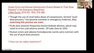 Push dose casopressors