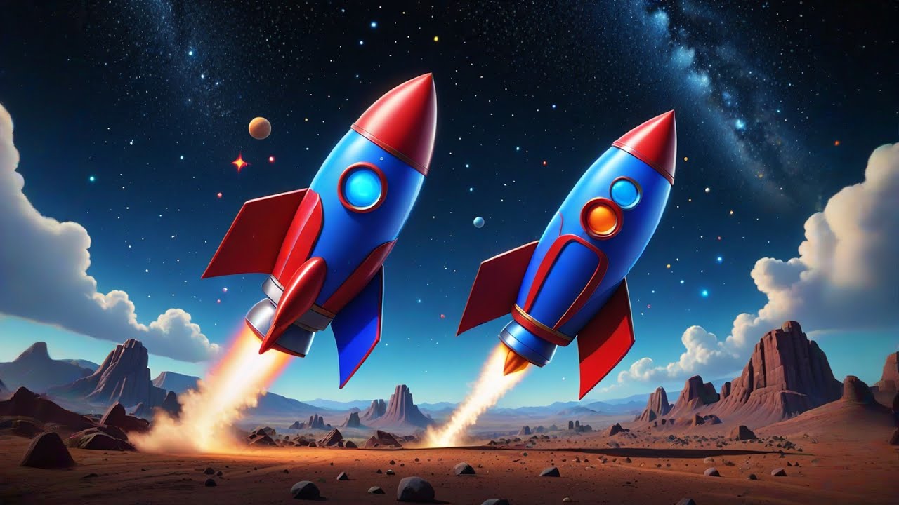Five Toy Rockets Zoom to Mars | Exciting Counting and Space for Kids | Nursery Rhymes and Baby Songs