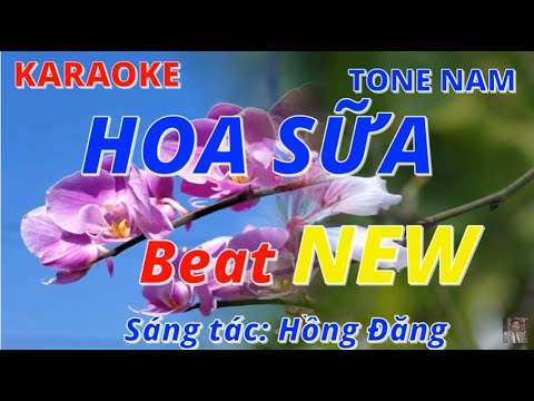 HOA SỮA KARAOKE | TONE NAM | SƠN NGUYỄN | Sáng tác: Hồng Đăng