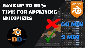 How to save time when applying a huge modifier stack | #BDQuickTips