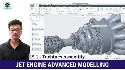 JET ENGINE l ADVANCED 3D MODELLING EXERCISE l CREO l PETROL TURBINES ASSEMBLY - 15.1 l