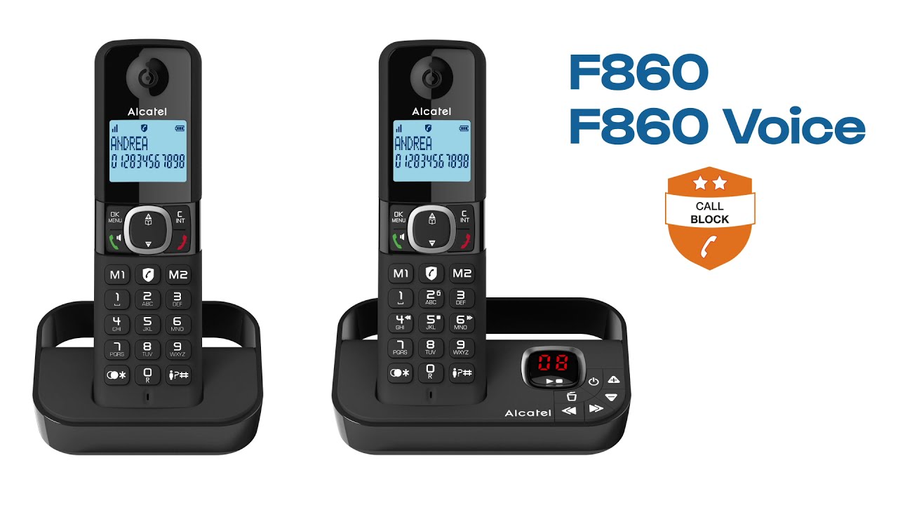 Alcatel F860 with answering machine - Smart Call Block