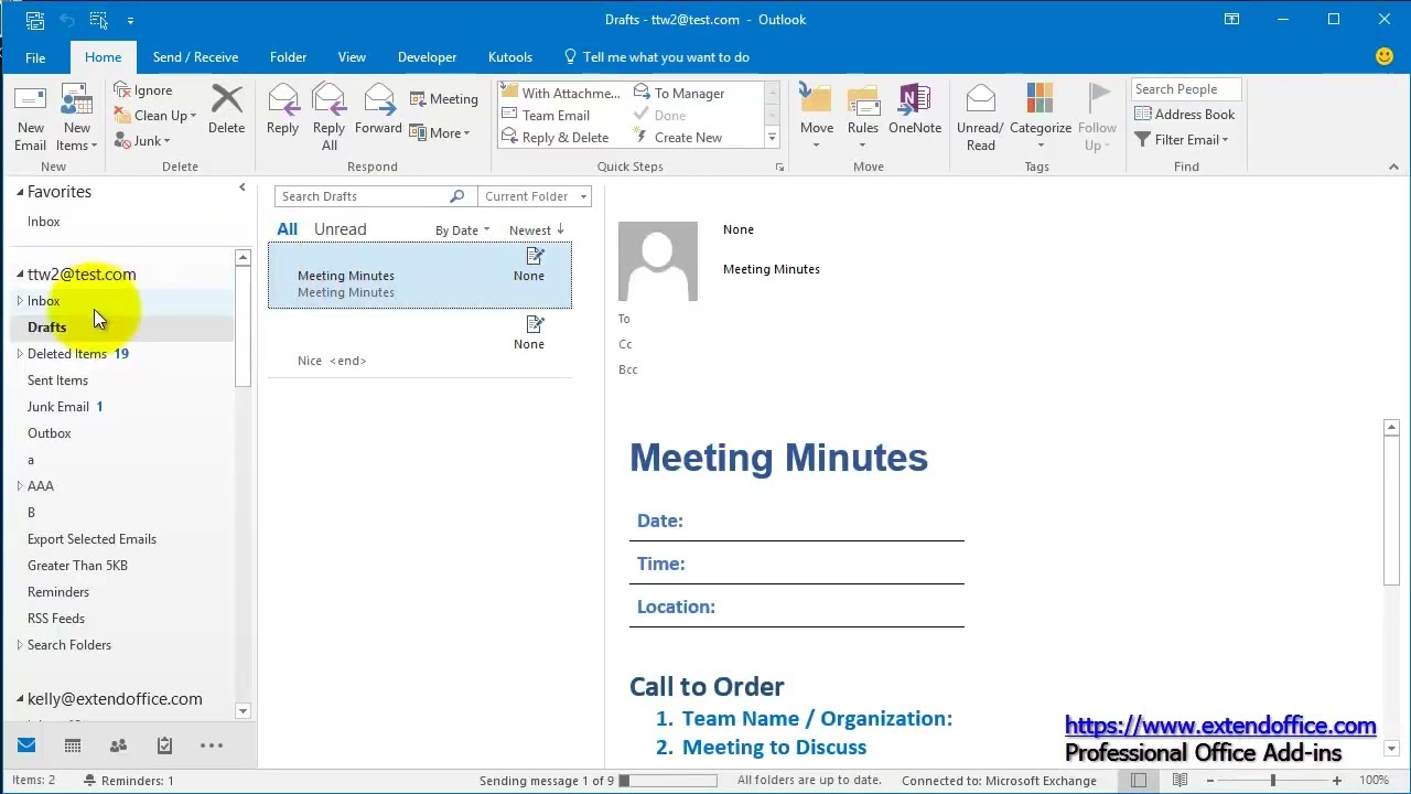 How To Copy And Reuse Draft Email In Outlook YouTube