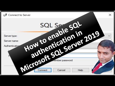 How to enable SQL authentication in Microsoft SQL Server 2019