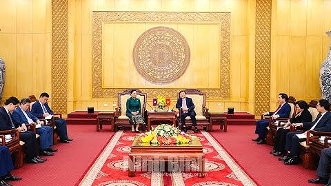 Đồng chí Bí thư Tỉnh ủy tiếp Đại sứ đặc mệnh toàn quyền nước Cộng hòa DCND Lào tại Việt Nam