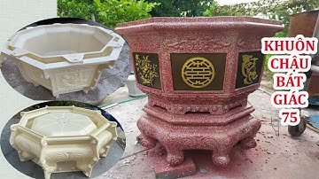 Khuôn chậu bát giác 75 nhựa ABS mẫu mới   Khuôn chậu sơn cuong
