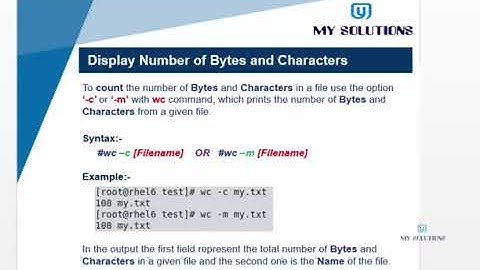 Linux Tutorials for beginners in HINDI - WC ( Word Count) Part 4