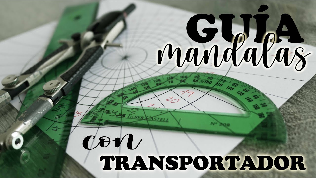 CÓMO HACER GUÍAS DE MANDALAS FÁCIL para PRINCIPIANTES | Versión TRANSPORTADOR