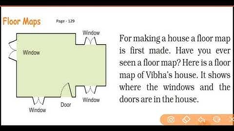 Maths - V | Ch - Boxes and Sketches | PART - 5 | Topic - Floor maps (Page : 129-130)