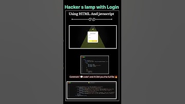 Hacker Lamp 💡 with Smart Login | Tech DIY 2025