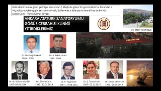 Ankara Atatürk Sanatoryumu Göğüs Cerrahi̇si̇ Kli̇ni̇ği̇ Heki̇mleri̇nden Yi̇ti̇rdi̇kleri̇mi̇zi̇n Ardindan