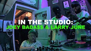 In The Studio: Joey Bada$$, Larry June, and Statik Selektah Working on 
