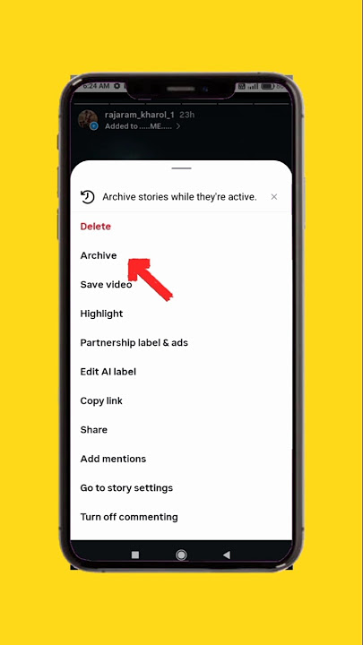 Instagram uploaded story ko archive kaise karen | How to archive Instagram story #techfrack#shorts