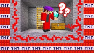 He FELL For My TNT TROLL CHEST In My BASEMENT! (Minecraft)