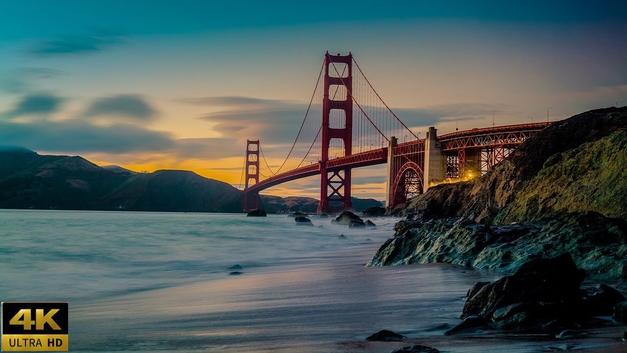 California 4K - Scenic Relaxation Film With Calming Music - YouTube