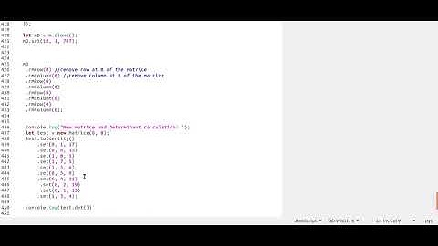 Matrix manipulation in JavaScript