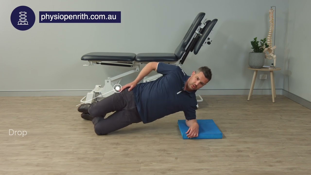 Best Exercise For Low Back Pain - Side Plank On Knees with Pelvic Push Ups 
