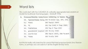 Linguistics Mini-Lecture 11 about Elicitation of word lists, given by Stephen Morey