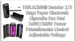 Teslacigs Invader 23 Huge Vapor Electronic Cigarette Box Mod