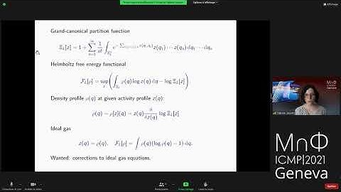 ICMP Thematic Session 2 - Equilibrium Statistical Mechanics (a)