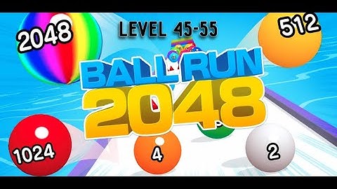 Ball Run 2048 - Gameplay Walkthrough Tutorial Levels 45-55 (iOS)