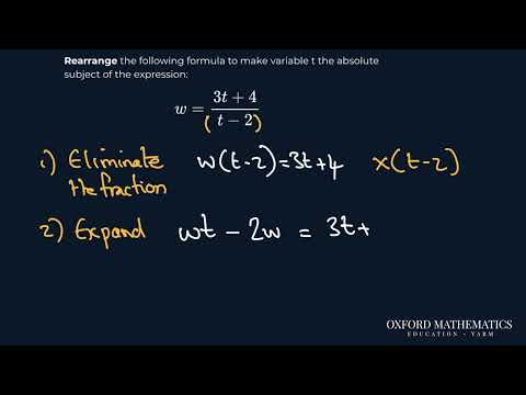 GCSE Higher-tier Masterclass | Rearranging and isolating a variable which occurs in a fraction