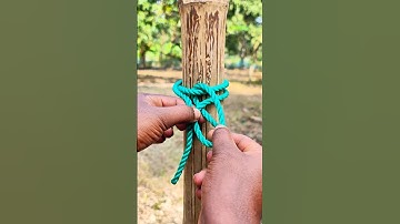 I believe that if the car gets stuck somewhere, you can use this knot to pull it out. #shorts