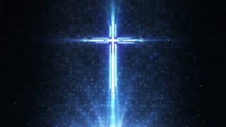 Futuristic Blue Cube Cross Background Loop Video in 4K