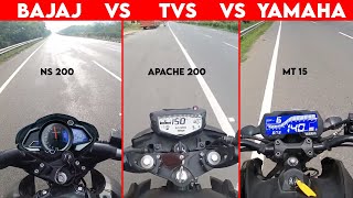 NS 200 VS Apache 200 VS MT 15 | HIGHWAY BATTLE!!!