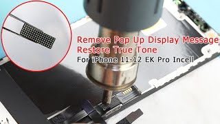 Как удалить предупреждающее сообщение на дисплее iPhone 11/12 от Transplant Display IC?