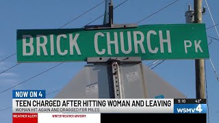Woman dies after being hit by two cars and dragged for miles in Nashville