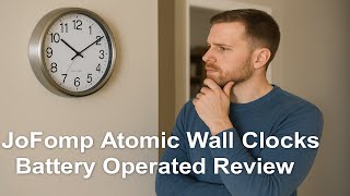 🕰️ JoFomp Atomic Wall Clocks Battery Operated Review ⏰