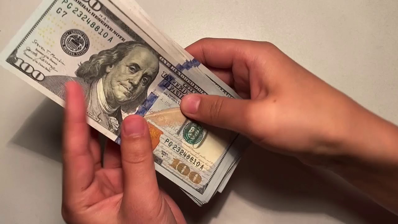 #ASMR - 4 different ways to count money - stack of USD dollars $$$
