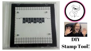 DIY Travel sized stamping tool (perfect placement stamp helper)