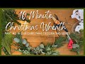 Christmas Wreath DIY: Easy 10 Minute Minimalist Modern Scandinavian Wreath Tutorial